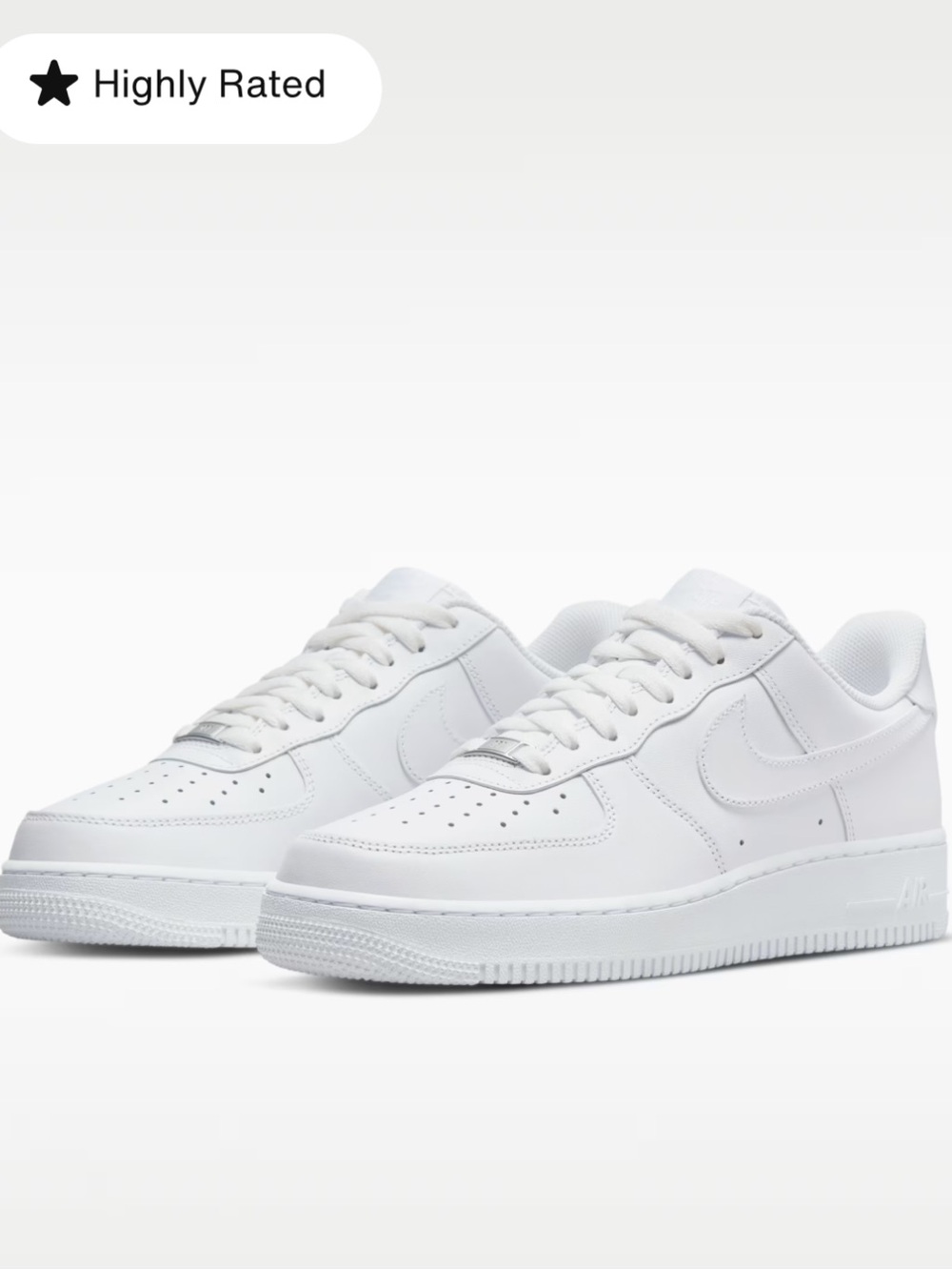 New NIKE Air Force 1 ‘07 - White, Men’s Size 10 - New, never worn